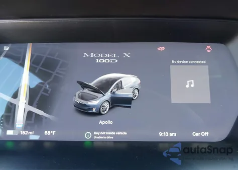 2019 Tesla Model X z USA, uszkodzony, nr VIN 5YJXCBE26KF153210